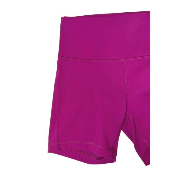 LULULEMON Align High Rise 6” Biker Shorts Magenta Purple Size 8 RARE COLOR - Picture 3 of 10